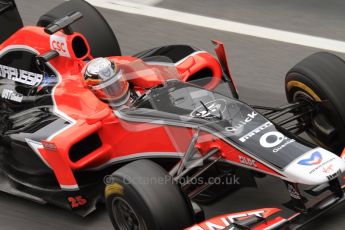 World © Octane Photographic 2011. Formula 1 testing Friday 11th March 2011 Circuit de Catalunya. Virgin MVR-02 - Jerome d'Ambrisio. Digital ref : 0022LW7D3200