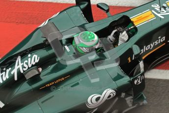 World © Octane Photographic 2011. Formula 1 testing Friday 11th March 2011 Circuit de Catalunya. Lotus T124 - Heikki Kovalainen. Digital ref : 0022LW7D3243