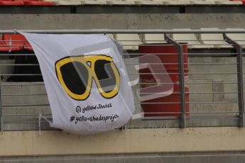 World © Octane Photographic 2011. Formula 1 testing Friday 11th March 2011 Circuit de Catalunya. Yellow Shades Project. Digital ref : 0022LW7D3304