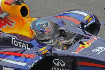 World © Octane Photographic 2011. Formula 1 testing Friday 11th March 2011 Circuit de Catalunya. Red Bull RB7 - Sebastian Vettel. Digital ref : 0022LW7D3555
