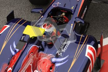 World © Octane Photographic 2011. Formula 1 testing Friday 11th March 2011 Circuit de Catalunya. Toro Rosso STR6 - Jamie Alguersuari. Digital ref : 0022LW7D3568