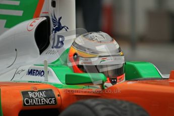 World © Octane Photographic 2011. Formula 1 testing Tuesday 8th March 2011 Circuit de Catalunya. Force India VJM04 - Paul di Resta. Digital ref : 0017CB1D0073