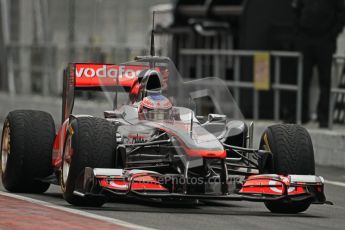 World © Octane Photographic 2011. Formula 1 testing Tuesday 8th March 2011 Circuit de Catalunya. McLaren MP4/26 - Jenson Button. Digital ref : 0017CB1D0100