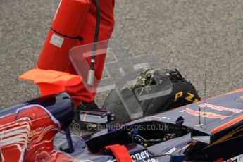 World © Octane Photographic 2011. Formula 1 testing Tuesday 8th March 2011 Circuit de Catalunya. Toro Rosso STR6 - Sebastien Buemi. Digital ref : 0017CB1D0256