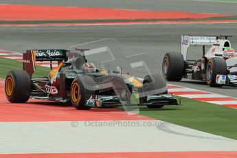 World © Octane Photographic 2011. Formula 1 testing Tuesday 8th March 2011 Circuit de Catalunya. Lotus T124 - Davide Valsecchi. Digital ref : 0017CB1D0368