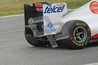 World © Octane Photographic 2011. Formula 1 testing Tuesday 8th March 2011 Circuit de Catalunya. Sauber C30 - Sergio Perez. Digital ref : 0017CB1D0401