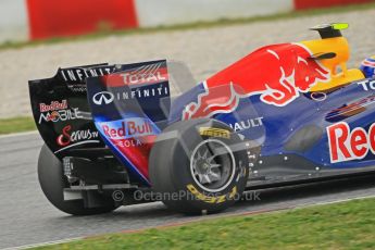 World © Octane Photographic 2011. Formula 1 testing Tuesday 8th March 2011 Circuit de Catalunya. Red Bull RB7 - Mark Webber. Digital ref : 0017CB1D0431