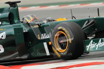 World © Octane Photographic 2011. Formula 1 testing Tuesday 8th March 2011 Circuit de Catalunya. Lotus T124 - Davide Valsecchi. Digital ref : 0017CB1D0535