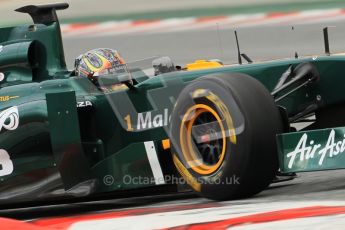 World © Octane Photographic 2011. Formula 1 testing Tuesday 8th March 2011 Circuit de Catalunya. Lotus T124 - Davide Valsecchi.  Digital ref : 0017CB1D0535