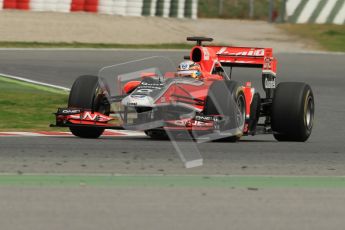 World © Octane Photographic 2011. Formula 1 testing Tuesday 8th March 2011 Circuit de Catalunya. Virgin MVR-02 - Jerome d'Ambrosio. Digital ref : 0017CB1D0734