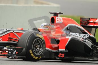 World © Octane Photographic 2011. Formula 1 testing Tuesday 8th March 2011 Circuit de Catalunya. Virgin MVR-02 - Jerome d'Ambrosio. Digital ref : 0017CB1D0917