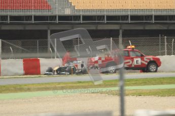 World © Octane Photographic 2011. Formula 1 testing Tuesday 8th March 2011 Circuit de Catalunya. Lotus T124 - Davide Valsecchi. Digital ref : 0017CB1D1212