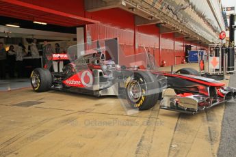 World © Octane Photographic 2011. Formula 1 testing Tuesday 8th March 2011 Circuit de Catalunya. McLaren MP4/26 - Jenson Button. Digital ref : 0017CB1D1311