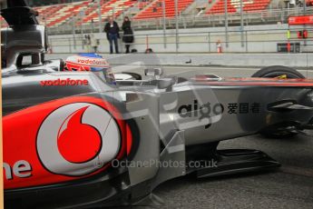 World © Octane Photographic 2011. Formula 1 testing Tuesday 8th March 2011 Circuit de Catalunya. McLaren MP4/26 - Jenson Button. Digital ref : 0017CB1D1319