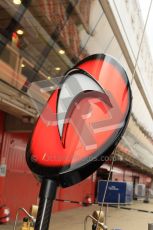 World © Octane Photographic 2011. Formula 1 testing Tuesday 8th March 2011 Circuit de Catalunya. McLaren pit marker. Digital ref : 0017CB1D1540