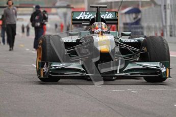 World © Octane Photographic 2011. Formula 1 testing Tuesday 8th March 2011 Circuit de Catalunya. Lotus T124 - Davide Valsecchi.  Digital ref : 0017LW7D6118