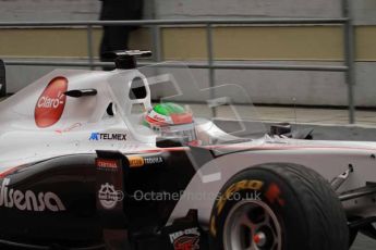 World © Octane Photographic 2011. Formula 1 testing Tuesday 8th March 2011 Circuit de Catalunya. Sauber C30 - Sergio Perez. Digital ref : 0017LW7D6139