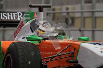 World © Octane Photographic 2011. Formula 1 testing Tuesday 8th March 2011 Circuit de Catalunya. Force India VJM04 - Paul di Resta. Digital ref : 0017LW7D6231