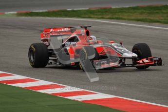 World © Octane Photographic 2011. Formula 1 testing Tuesday 8th March 2011 Circuit de Catalunya. Virgin MVR-02 - Jerome d'Ambrosio. Digital ref : 0017LW7D6785