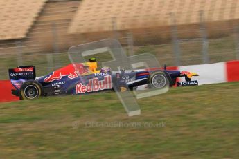 World © Octane Photographic 2011. Formula 1 testing Tuesday 8th March 2011 Circuit de Catalunya. Red Bull RB7 - Mark Webber. Digital ref : 0017LW7D6838