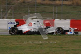 World © Octane Photographic 2011. Formula 1 testing Tuesday 8th March 2011 Circuit de Catalunya. Sauber C30 - Sergio Perez. Digital ref : 0017LW7D6843