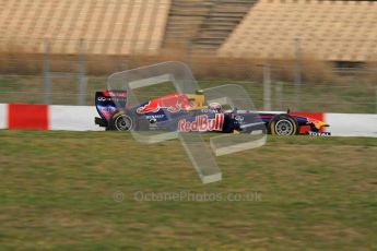 World © Octane Photographic 2011. Formula 1 testing Tuesday 8th March 2011 Circuit de Catalunya. Red Bull RB7 - Mark Webber. Digital ref : 0017LW7D6874
