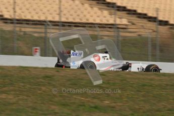 World © Octane Photographic 2011. Formula 1 testing Tuesday 8th March 2011 Circuit de Catalunya. Sauber C30 - Sergio Perez. Digital ref : 0017LW7D6988