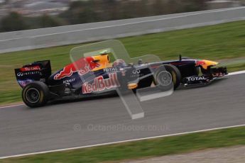 World © Octane Photographic 2011. Formula 1 testing Tuesday 8th March 2011 Circuit de Catalunya. Red Bull RB7 - Mark Webber. Digital ref : 0017LW7D7170