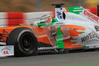 World © Octane Photographic 2011. Formula 1 testing Tuesday 8th March 2011 Circuit de Catalunya. Force India VJM04 - Paul di Resta. Digital ref : 0017LW7D7532