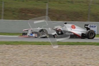 World © Octane Photographic 2011. Formula 1 testing Tuesday 8th March 2011 Circuit de Catalunya. Sauber C30 - Sergio Perez, Loose bodywork. Digital ref : 0017LW7D7650