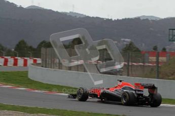 World © Octane Photographic 2011. Formula 1 testing Tuesday 8th March 2011 Circuit de Catalunya. Virgin MVR-02 - Jerome d'Ambrosio. Digital ref : 0017LW7D7674