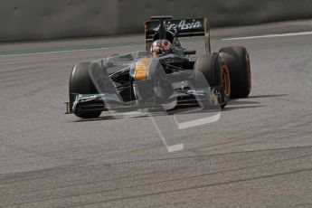 World © Octane Photographic 2011. Formula 1 testing Tuesday 8th March 2011 Circuit de Catalunya. Lotus T124 - Davide Valsecchi. Digital ref : 0017LW7D8081
