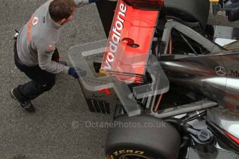 World © Octane Photographic 2011. Formula 1 testing Tuesday 8th March 2011 Circuit de Catalunya. McLaren MP4/26 - Jenson Button. Digital ref : 0017LW7D8158