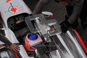 World © Octane Photographic 2011. Formula 1 testing Tuesday 8th March 2011 Circuit de Catalunya. McLaren MP4/26 - Jenson Button. Digital ref : 0017LW7D8182