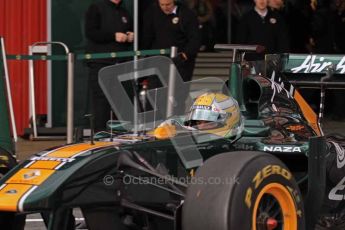 World © Octane Photographic 2011. Formula 1 testing Tuesday 8th March 2011 Circuit de Catalunya. Lotus T124 - Luiz Razia. Digital ref : 0017LW7D8266