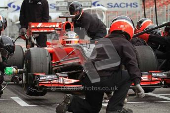 World © Octane Photographic 2011. Formula 1 testing Tuesday 8th March 2011 Circuit de Catalunya. Virgin MVR-02 - Jerome d'Ambrosio. Digital ref : 0017LW7D8414