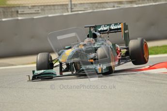 World © Octane Photographic 2011. Formula 1 testing Tuesday 8th March 2011 Circuit de Catalunya. Lotus T124 - Davide Valsecchi. Digital ref : 0017CB1D1152