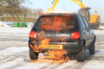 World © Octane Photographic Ltd. BMMC trainee marshals’ fire training day, Donington Park. 26th January 2013. Digital Ref : 0568cb7d5701