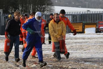 World © Octane Photographic Ltd. BMMC trainee marshals’ fire training day, Donington Park. 26th January 2013. Digital Ref : 0568cb7d5832