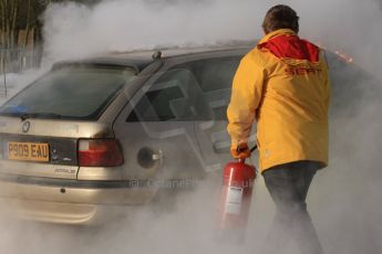 World © Octane Photographic Ltd. BMMC trainee marshals’ fire training day, Donington Park. 26th January 2013. Digital Ref : 0568cb7d5839