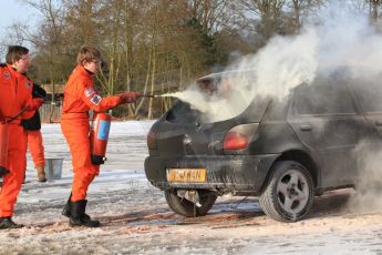 World © Octane Photographic Ltd. BMMC trainee marshals’ fire training day, Donington Park. 26th January 2013. Digital Ref : 0568cb7d5882