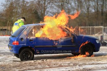 World © Octane Photographic Ltd. BMMC trainee marshals’ fire training day, Donington Park. 26th January 2013. Digital Ref : 0568cb7d5902