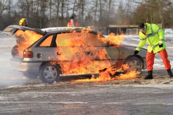 World © Octane Photographic Ltd. BMMC trainee marshals’ fire training day, Donington Park. 26th January 2013. Digital Ref : 0568cb7d5972