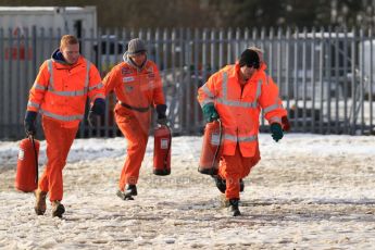 World © Octane Photographic Ltd. BMMC trainee marshals’ fire training day, Donington Park. 26th January 2013. Digital Ref : 0568cb7d6049