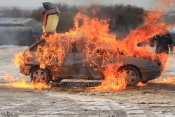 World © Octane Photographic Ltd. BMMC trainee marshals’ fire training day, Donington Park. 26th January 2013. Digital Ref : 0568cb7d6100