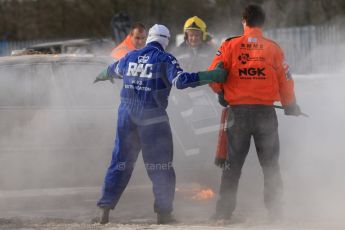 World © Octane Photographic Ltd. BMMC trainee marshals’ fire training day, Donington Park. 26th January 2013. Digital Ref : 0568cb7d6124