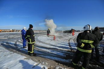 World © Octane Photographic Ltd. BMMC trainee marshals’ fire training day, Donington Park. 26th January 2013. Digital Ref : 0568lw1d6919