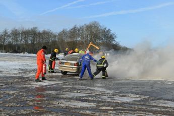 World © Octane Photographic Ltd. BMMC trainee marshals’ fire training day, Donington Park. 26th January 2013. Digital Ref : 0568lw1d7174