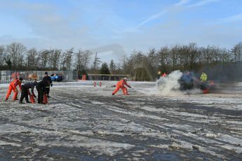 World © Octane Photographic Ltd. BMMC trainee marshals’ fire training day, Donington Park. 26th January 2013. Digital Ref : 0568lw1d7218