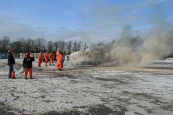 World © Octane Photographic Ltd. BMMC trainee marshals’ fire training day, Donington Park. 26th January 2013. Digital Ref : 0568lw1d7241